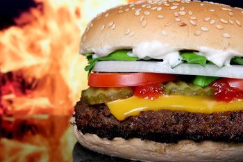 Ateş Steak Burger + Parmak Patates