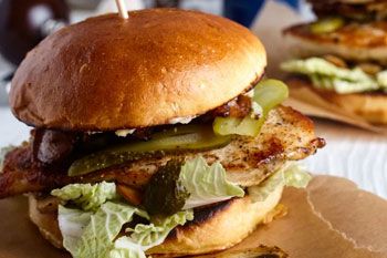 Izgara Tavuk Burger + Parmak Patates